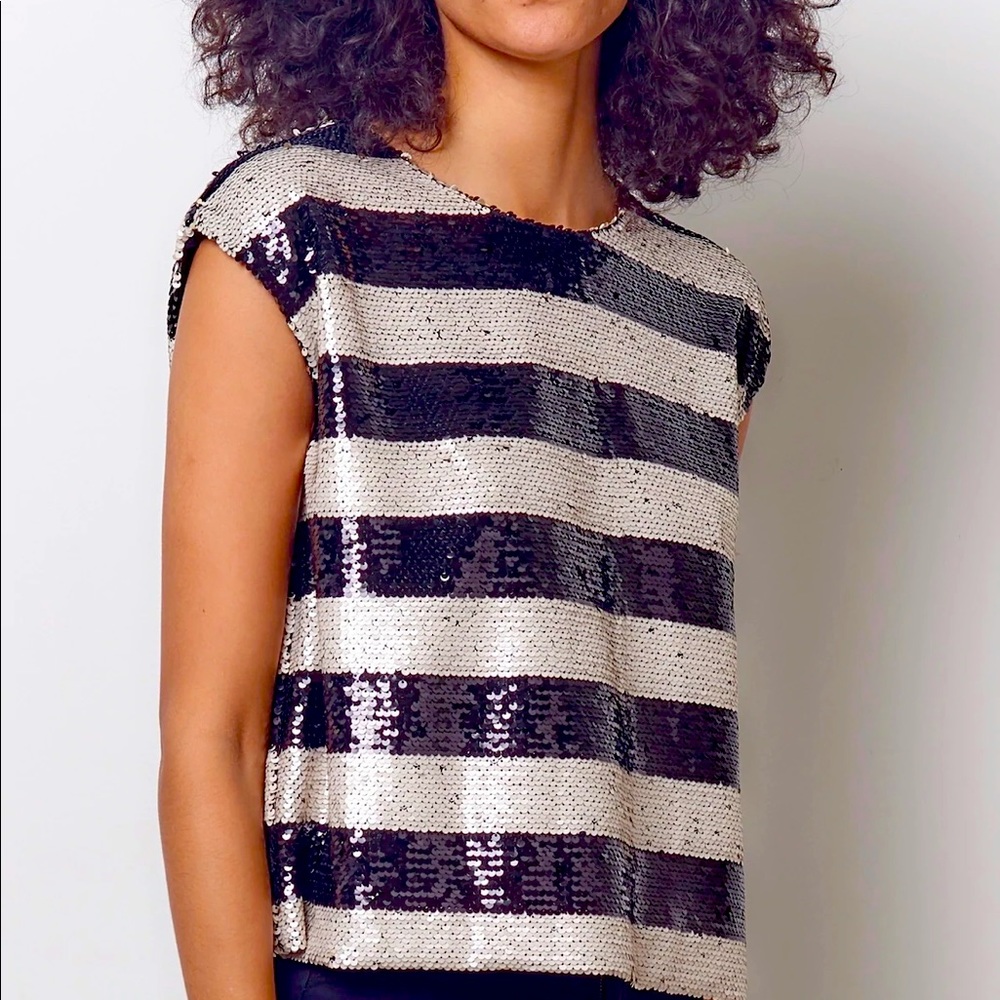 Corey Lynn Calter sequin top - Size Medium